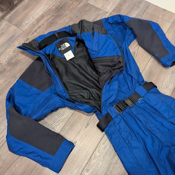 The North Face Mens Vintage One-Piece Gore-Tex Classic Ski Snow Suit Blue XS - Picture 5 of 15